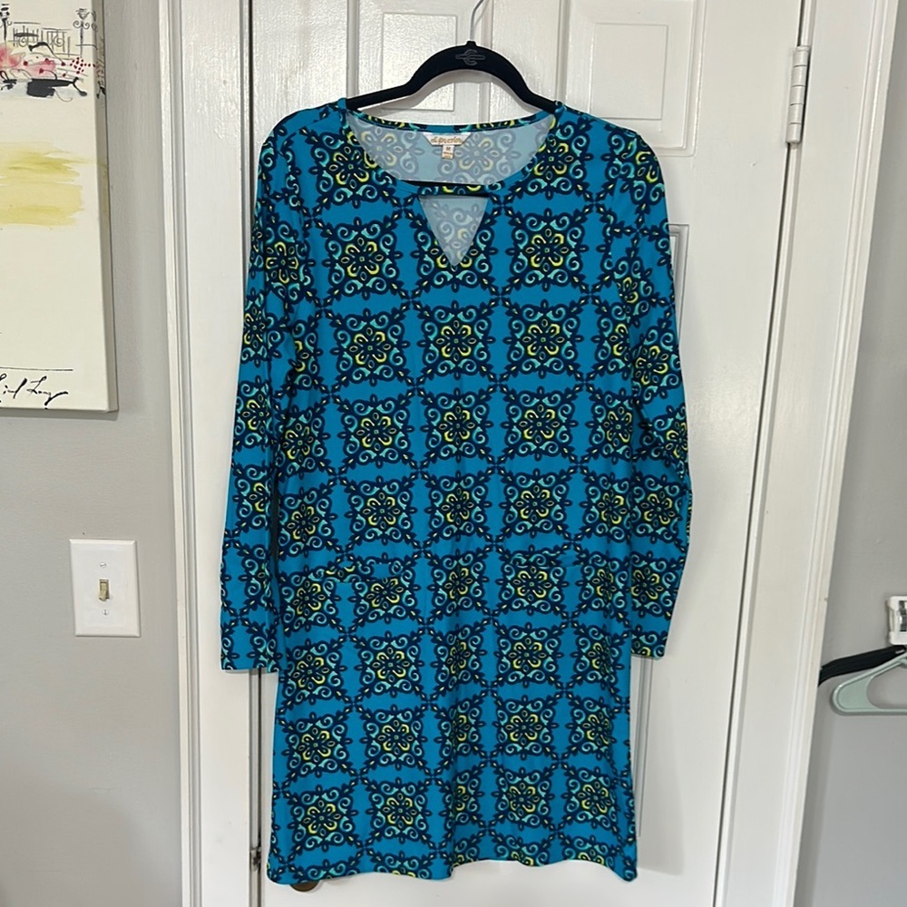 All for color size medium nylon blend sheath dress